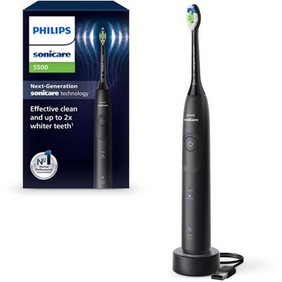 Philips Elektrische tandenborstel Sonicare HX7111/01 5500 Zwart Philips Elektrische tandenborstel Sonicare HX7111/01 5500 Zwart
