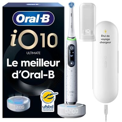 Oral B Elektrische Tandenborstel - Oral-b - Io10 Stardust White - Oscillo-rotaties - Werkt Op Batterijen - Airfryer Oral B Elektrische Tandenborstel - Oral-b - Io10 Stardust White - Oscillo-rotaties - Werkt Op Batterijen - Airfryer