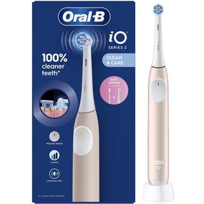 Oral B Oral-B Elektrische tandenborstel iO2 Soft Pink Oral B Oral-B Elektrische tandenborstel iO2 Soft Pink