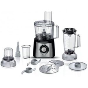 Bosch MultiTalent 3 MCM3501M - keukenmachine - 800 W - opgeruwd roestvrij staal/zwart Bosch MultiTalent 3 MCM3501M - keukenmachine - 800 W - opgeruwd roestvrij staal/zwart