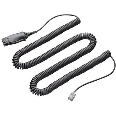 Plantronics Poly HIS Adapter Cable - Kabel voor telefoonhoorn - Quick Disconnect male - opgerold - voor AVAYA 96XX; Definity 9631; one-X Deskphone Edition 96XX Plantronics Poly HIS Adapter Cable - Kabel voor telefoonhoorn - Quick Disconnect male - opgerold - voor AVAYA 96XX; Definity 9631; one-X Deskphone Edition 96XX