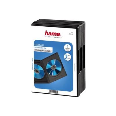 Hama - Jewel case voor opslag DVD's -capaciteit: 2 DVD - zwart (pak van 5) Hama - Jewel case voor opslag DVD's -capaciteit: 2 DVD - zwart (pak van 5)
