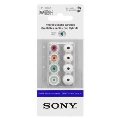 Sony EP-EX10A - Oordopjesset - wit - voor DR-BT100; EX MDR-EX36; MDR-EX300, EX33, EX34, EX35, EX36, EX500, EX56, EX76, XB20, XB40 Sony EP-EX10A - Oordopjesset - wit - voor DR-BT100; EX MDR-EX36; MDR-EX300, EX33, EX34, EX35, EX36, EX500, EX56, EX76, XB20, XB40