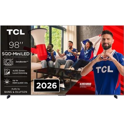 TCL SQD-Mini LED TV 98C89L 98" 4K UHD 2026 TCL SQD-Mini LED TV 98C89L 98" 4K UHD 2026