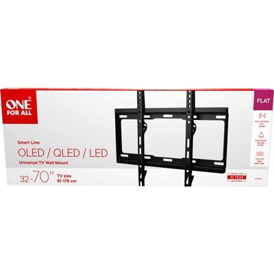 One For All Smart Vaste Wandbeugel Voor Tv's Van 32“ Tot 70” One For All Smart Vaste Wandbeugel Voor Tv's Van 32“ Tot 70”