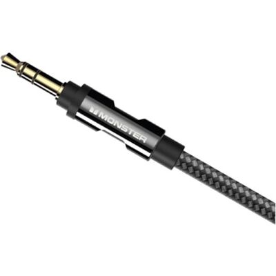 Monster Cable Mini stereoaudiokabel 3,5 mm mannelijke naar 3,5 mm vrouwelijke aansluiting 1,5 m Zwart Monster Cable Mini stereoaudiokabel 3,5 mm mannelijke naar 3,5 mm vrouwelijke aansluiting 1,5 m Zwart