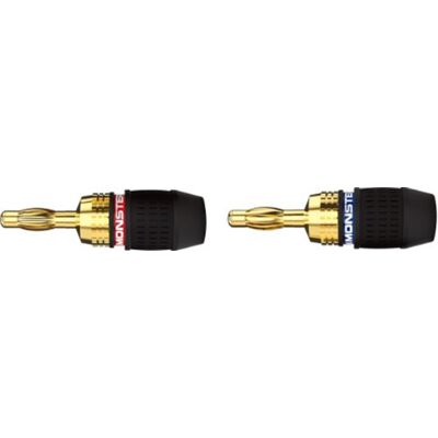 Quicklock-connector Monster Cable 2 banaanstekkers Zwart Quicklock-connector Monster Cable 2 banaanstekkers Zwart