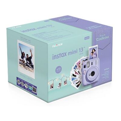 Fujifilm Instant Camera Pack Instax Mini 13 Kerst Lila + Pakket Met 10 Instax Mini-films + Led-lint Fujifilm Instant Camera Pack Instax Mini 13 Kerst Lila + Pakket Met 10 Instax Mini-films + Led-lint