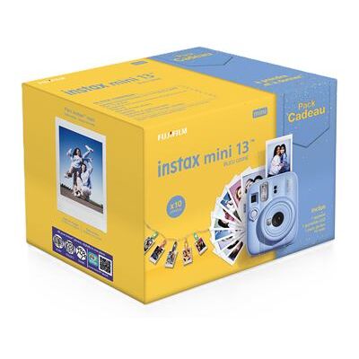 Fujifilm Instant Camera Pack Instax Mini 13 Kerst Blauw + Pakket Met 10 Instax Mini-films + Led-lint Fujifilm Instant Camera Pack Instax Mini 13 Kerst Blauw + Pakket Met 10 Instax Mini-films + Led-lint