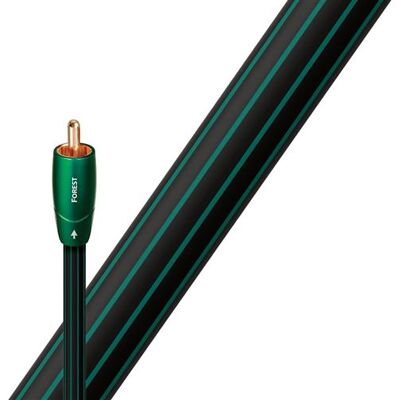 Audioquest Forest digitale coaxiale kabel 1,5 m Zwart en groen Audioquest Forest digitale coaxiale kabel 1,5 m Zwart en groen