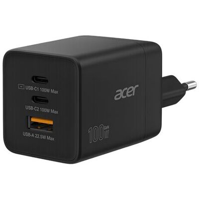 Acer Adapter 100 W Gan Zwart Acer Adapter 100 W Gan Zwart