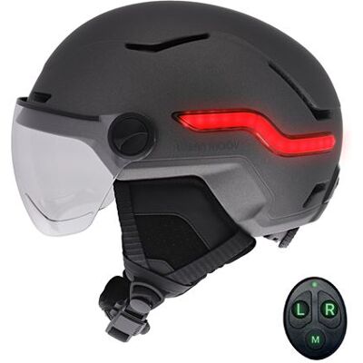 TNB T'Nb Led-fietshelm Met Automatisch Remlicht Urban Moov Vizion Maat L Donkergrijs TNB T'Nb Led-fietshelm Met Automatisch Remlicht Urban Moov Vizion Maat L Donkergrijs