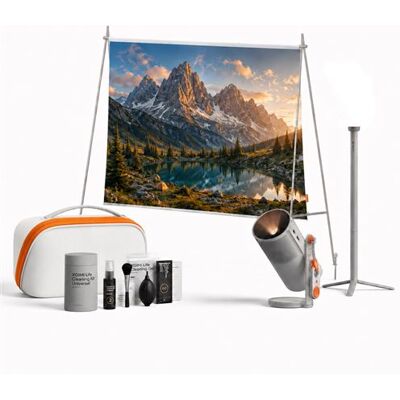 Xgimi Beamer Pack Mogo 4 + Statief Met Batterij + Projectiescherm + Draagtas + Reinigingsset Xgimi Beamer Pack Mogo 4 + Statief Met Batterij + Projectiescherm + Draagtas + Reinigingsset