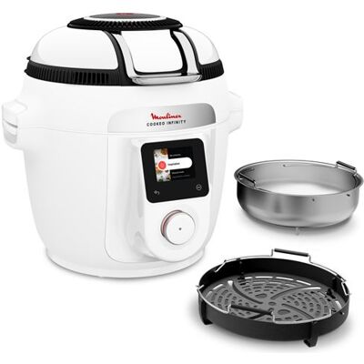 Moulinex Slowcooker Cookeo Infinity Airfryer + Multikoker Met Drukfunctie Ce9721f0 Wit Moulinex Slowcooker Cookeo Infinity Airfryer + Multikoker Met Drukfunctie Ce9721f0 Wit