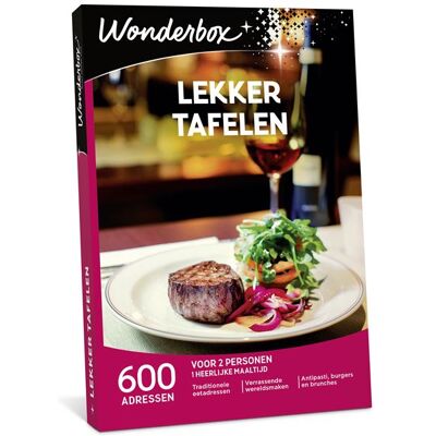 Cadeaubox Wonderbox Lekker Tafelen Nl Cadeaubox Wonderbox Lekker Tafelen Nl