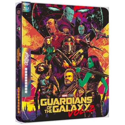 Marvel GUARDIANS OF THE GALAXY 2-BIL-BLURAY 4K STEELBOOK MONDO Marvel GUARDIANS OF THE GALAXY 2-BIL-BLURAY 4K STEELBOOK MONDO