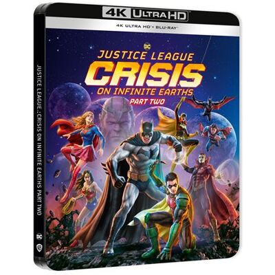 Warner CRISIS ON INFINITE EARTHS P2-BIL-BLURAY 4K STEELBOOK Warner CRISIS ON INFINITE EARTHS P2-BIL-BLURAY 4K STEELBOOK