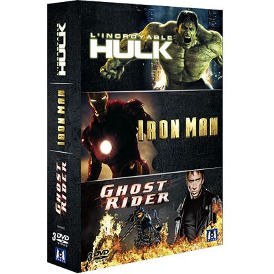 Marvel Super Heros 3 DVD-Hulk-Iron Man-Ghost Rider-3 DVD FR Marvel Super Heros 3 DVD-Hulk-Iron Man-Ghost Rider-3 DVD FR