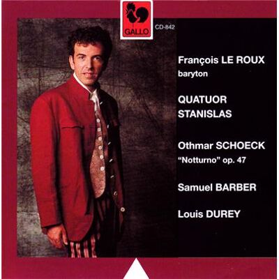Gallo Oeuvres pour baryton et quatuor à cordes Gallo Oeuvres pour baryton et quatuor à cordes