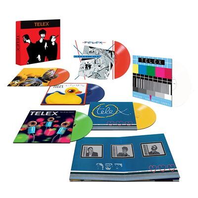 Mute Telex Deluxe Limited Edition Coloured Vinyl Complete Box Set Mute Telex Deluxe Limited Edition Coloured Vinyl Complete Box Set