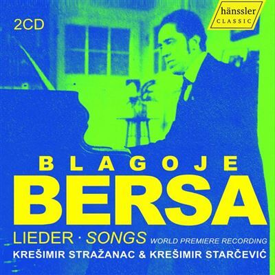Hänssler BLAGOJE BERSA - SONGS Hänssler BLAGOJE BERSA - SONGS