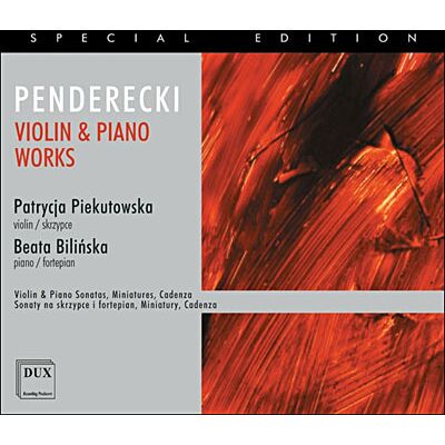 Dux Penderecki/violine+klavier - Krzysztof Penderecki Dux Penderecki/violine+klavier - Krzysztof Penderecki