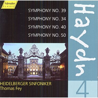 Hänssler Sinfonien 39,34,40+50 - Franz Joseph Haydn Hänssler Sinfonien 39,34,40+50 - Franz Joseph Haydn