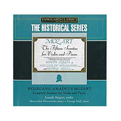 Vanguard Mozart Violin Sonatas Cpl. - Wolfgang Amadeus Mozart Vanguard Mozart Violin Sonatas Cpl. - Wolfgang Amadeus Mozart