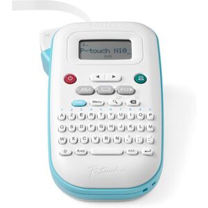 Brother P-Touch PT-N10 - Etikettenmaker - Z/W - rechtstreeks thermisch - 12 mm breed - 180 dpi - tot 9 mm/sec - snijder - afdrukvoorbeeld, 2 regels afdruk, verticale afdruk - wit, blauw Brother P-Touch PT-N10 - Etikettenmaker - Z/W - rechtstreeks thermisch - 12 mm breed - 180 dpi - tot 9 mm/sec - snijder - afdrukvoorbeeld, 2 regels afdruk, verticale afdruk - wit, blauw