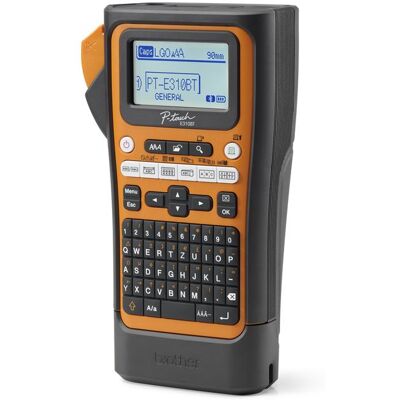 Brother P-Touch PT-E310BTVP - Etikettenmaker - Z/W - thermische overdracht - Rol (1,8 cm) - 180 dpi - tot 20 mm/sec - USB 3.0, Bluetooth 5.0 - snijder - spiegelafdruk, afdrukvoorbeeld - oranje, zwart Brother P-Touch PT-E310BTVP - Etikettenmaker - Z/W - thermische overdracht - Rol (1,8 cm) - 180 dpi - tot 20 mm/sec - USB 3.0, Bluetooth 5.0 - snijder - spiegelafdruk, afdrukvoorbeeld - oranje, zwart