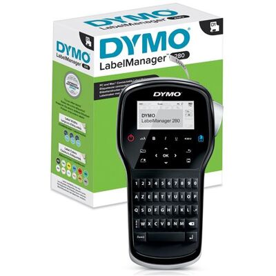 DYMO LabelMANAGER 280 - Etikettenmaker - Z/W - thermische overdracht - Rol (1,2 cm) - USB - snijder DYMO LabelMANAGER 280 - Etikettenmaker - Z/W - thermische overdracht - Rol (1,2 cm) - USB - snijder