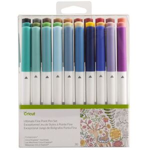 Doos met 30 Ultimate fijnpuntige pennen voor Cricut Explore Doos met 30 Ultimate fijnpuntige pennen voor Cricut Explore