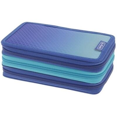 Herlitz - Pennendoos - 31 stuks - polyester - blauw, turquoise Herlitz - Pennendoos - 31 stuks - polyester - blauw, turquoise