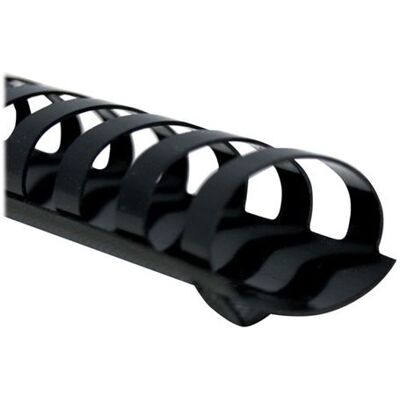 GBC CombBind - 32 mm - 21 ringen - A4 (210 x 297 mm) - 280 vellen - zwart - 50 stuks plastic inbindkam GBC CombBind - 32 mm - 21 ringen - A4 (210 x 297 mm) - 280 vellen - zwart - 50 stuks plastic inbindkam