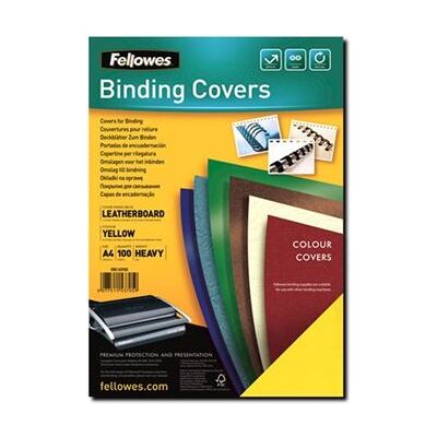 Fellowes - A4 (210 x 297 mm) - grijs - 250 g/m² - 100 stuks inbindhoes Fellowes - A4 (210 x 297 mm) - grijs - 250 g/m² - 100 stuks inbindhoes