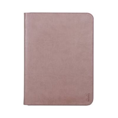 RHODIA - Gezipte map - groot, A4 - Italiaans kunstleer - rozenhout RHODIA - Gezipte map - groot, A4 - Italiaans kunstleer - rozenhout