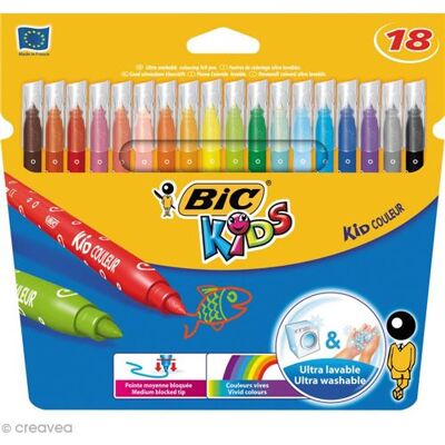 BIC POCH 18 FEUT KID COULEUR ASS BIC POCH 18 FEUT KID COULEUR ASS