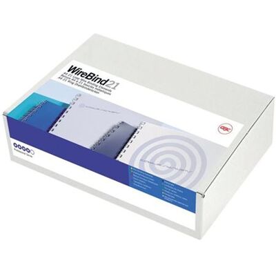 ACCO Brands GBC MultiBind - 10 mm - 21 ringen - A4 (210 x 297 mm) - 85 vellen - zilver - 100 stuks inbinddraad - voor GBC MultiBind 220, 230, 230E, 420 ACCO Brands GBC MultiBind - 10 mm - 21 ringen - A4 (210 x 297 mm) - 85 vellen - zilver - 100 stuks inbinddraad - voor GBC MultiBind 220, 230, 230E, 420