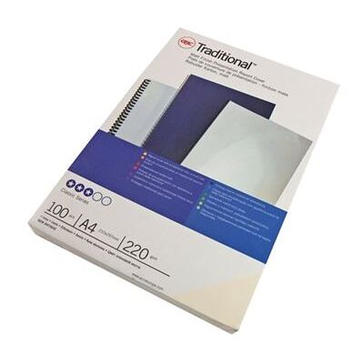 ACCO Brands GBC Traditional - A4 (210 x 297 mm) - wit - 220 g/m² - 100 stuks inbindhoes ACCO Brands GBC Traditional - A4 (210 x 297 mm) - wit - 220 g/m² - 100 stuks inbindhoes