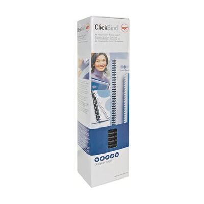 GBC ClickBind - 16 mm - 34 ringen - A4 (210 x 297 mm) - 145 vellen - helder milkshake-kleurig - 50 stuks inbindklemrug - voor ClickBind 15, 15E GBC ClickBind - 16 mm - 34 ringen - A4 (210 x 297 mm) - 145 vellen - helder milkshake-kleurig - 50 stuks inbindklemrug - voor ClickBind 15, 15E