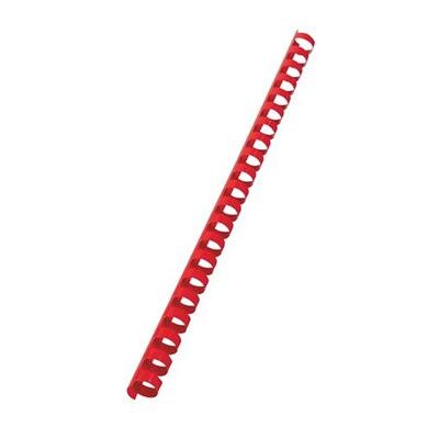GBC CombBind - 14 mm - 21 ringen - A4 (210 x 297 mm) - 125 vellen - rood - 100 stuks plastic inbindkam - voor GBC CombBind C110, C210, C250PRO GBC CombBind - 14 mm - 21 ringen - A4 (210 x 297 mm) - 125 vellen - rood - 100 stuks plastic inbindkam - voor GBC CombBind C110, C210, C250PRO