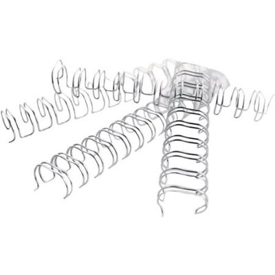 ACCO Brands GBC WireBind - 5 mm - 34 ringen - A4 (210 x 297 mm) - 35 vellen - zilver - 100 stuks inbinddraad ACCO Brands GBC WireBind - 5 mm - 34 ringen - A4 (210 x 297 mm) - 35 vellen - zilver - 100 stuks inbinddraad