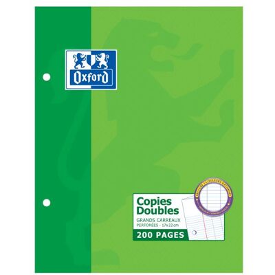 OXFORD SCONQ 50 COPIE DOUBLE 17X22 OXFORD SCONQ 50 COPIE DOUBLE 17X22