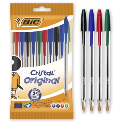 BIC CRISTAL 10 STYLOS BILLE ASS BIC CRISTAL 10 STYLOS BILLE ASS