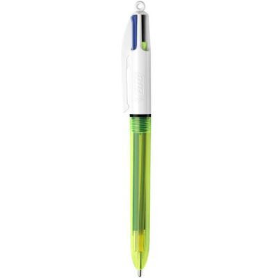 BIC STYLO 4COLOURS FLUO JAUNE BIC STYLO 4COLOURS FLUO JAUNE