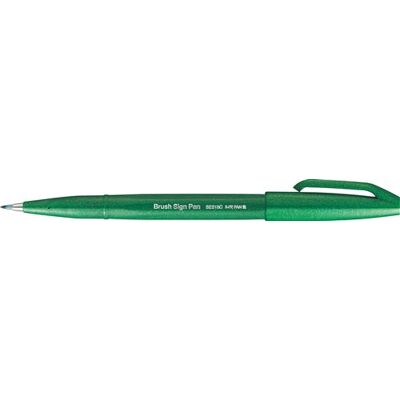 Pentel Brushsign Pen Groen Pentel Brushsign Pen Groen