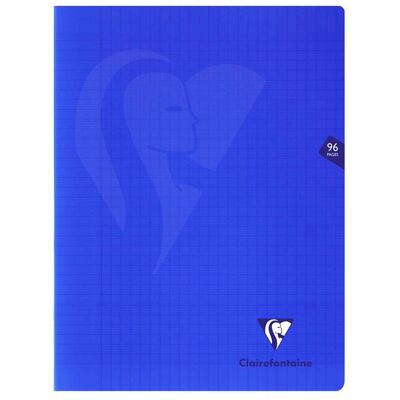 Clairefontaine Mimesys schrift met 96 pagina's 24 x 32 cm Blauw Clairefontaine Mimesys schrift met 96 pagina's 24 x 32 cm Blauw