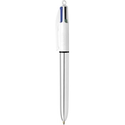 Bic Vulpen Shine 4 kleuren Zilver en Wit Bic Vulpen Shine 4 kleuren Zilver en Wit