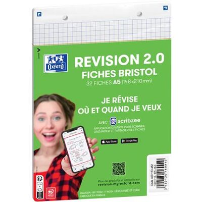 Schrijfblok Met 32 Bristol Oxford Revision 2.0 A5 Q5 Witte Vellen - Airfryer Schrijfblok Met 32 Bristol Oxford Revision 2.0 A5 Q5 Witte Vellen - Airfryer