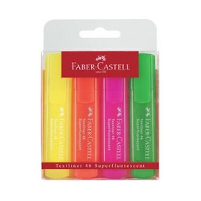 Faber-Castell FABER C ETUI 8 TEXTLINER 1546 ASSORTI Faber-Castell FABER C ETUI 8 TEXTLINER 1546 ASSORTI